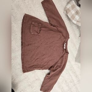 ZARA Brown Long Sleeve Top